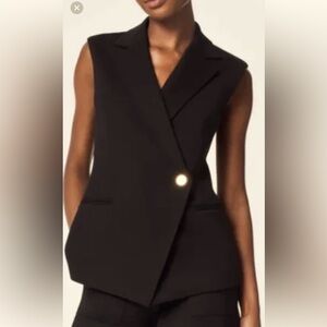Spanx Asymmetrical Tailored one bottom Vest small. Lined